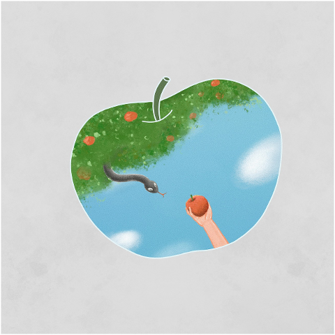 snake-apple-tree-imagination-6093996