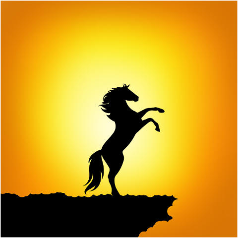 horse-twilight-sky-silhouette-4459665