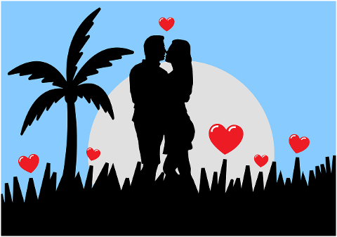 couple-romantic-silhouette-hearts-5989955