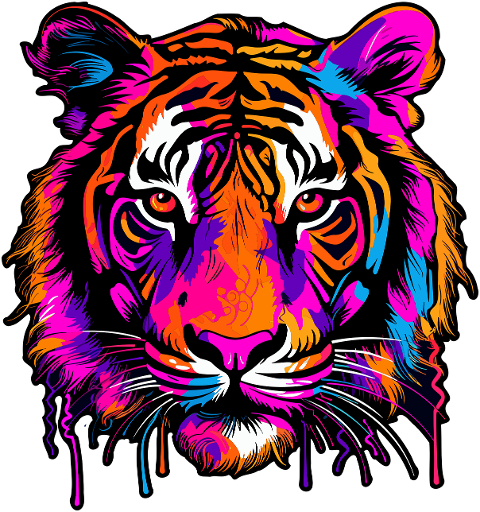 ai-generated-tiger-neon-colourful-8227889