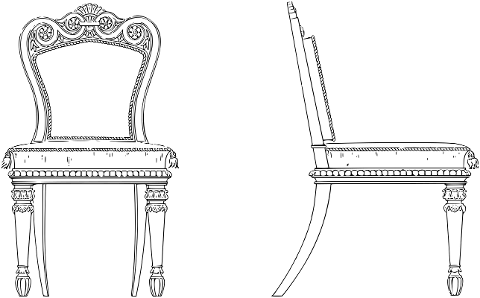 chairs-furniture-line-art-7242623