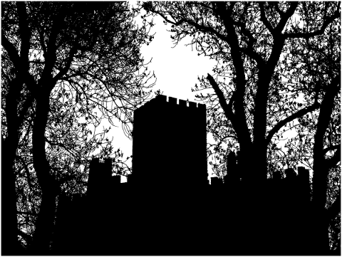 forest-trees-silhouette-castle-5184529