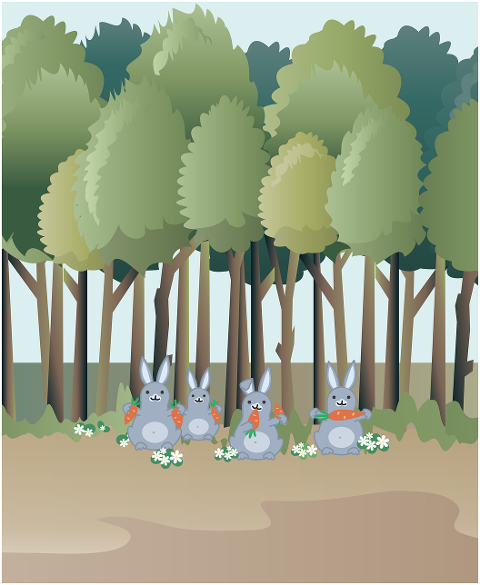rabbits-hares-forest-cartoon-7948952