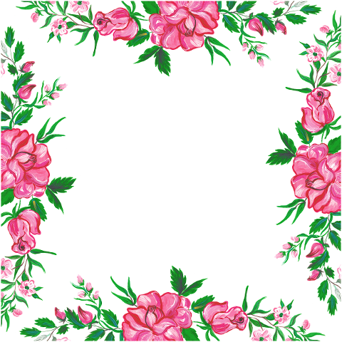 roses-flowers-border-frame-plant-7778505