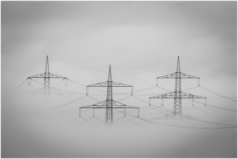fog-landscape-current-power-poles-4666170